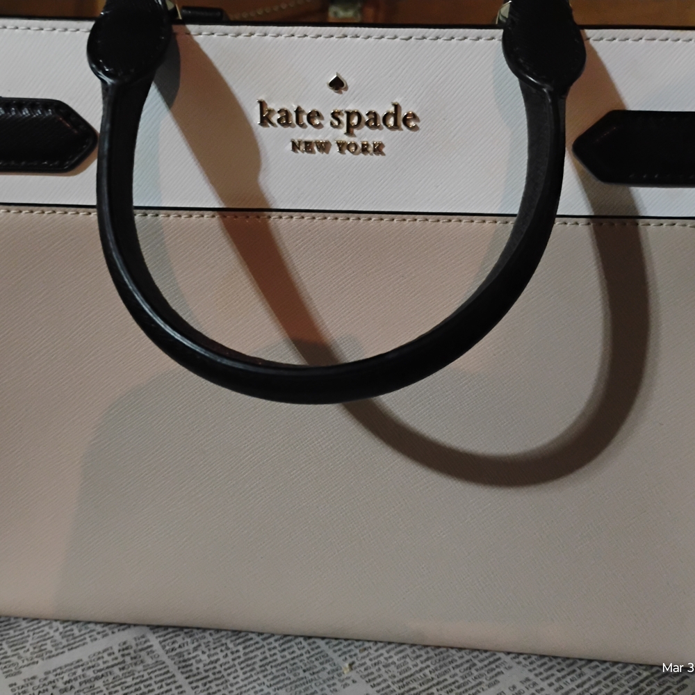 Kate Spade Cream and Black Women's Bag